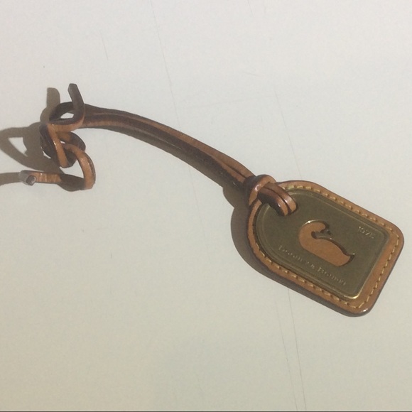 Dooney & Bourke Sammi City Leather Tassel Bag Charm in PALE BLUE